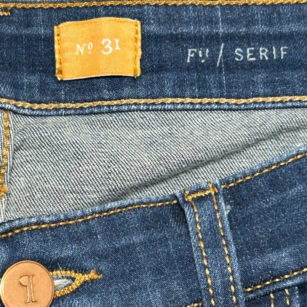 Anthropologie Pilcro and the Letterpress Straight Leg Blue Jeans - Size 31